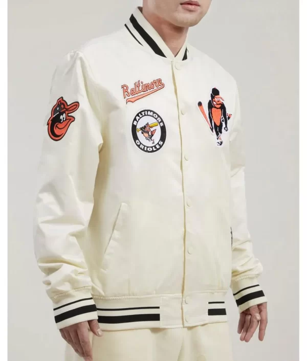 Baltimore Orioles Retro Classic Rib Satin Jackets