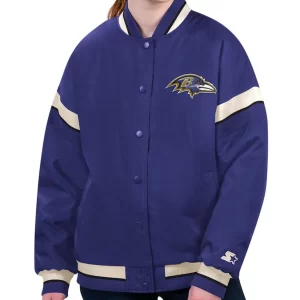 Baltimore Ravens Tournament Purple Varsity Jacket