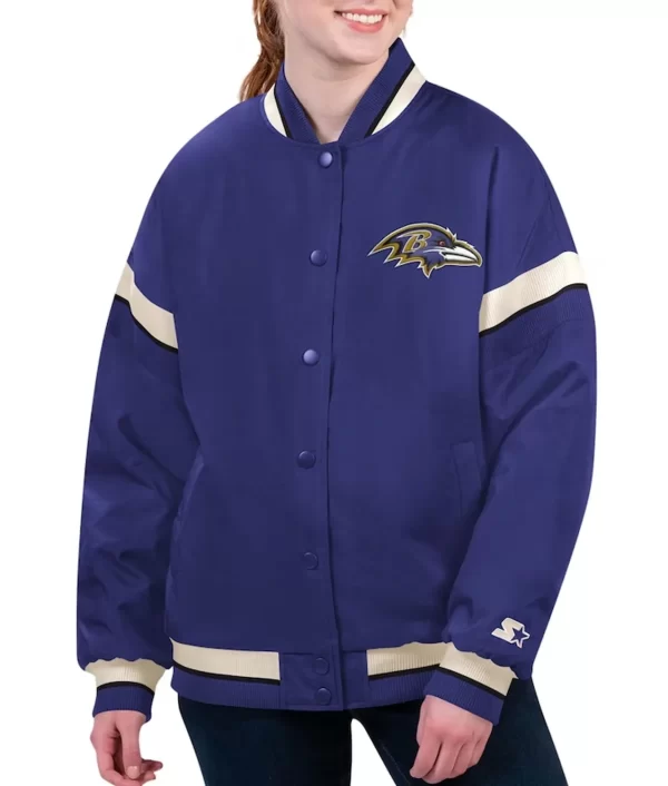 Baltimore Ravens Tournament Purple Varsity Jacket