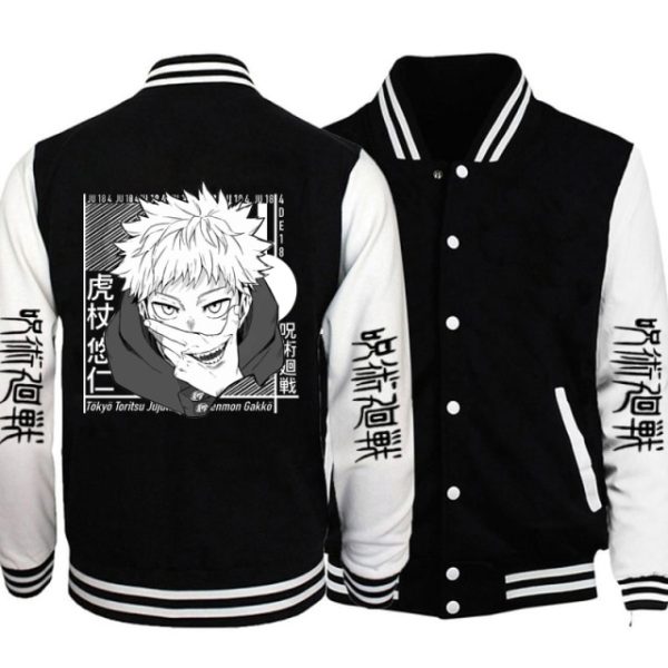 Baseball Jujutsu Kaisen Anime Streetwear Bomber Jackets