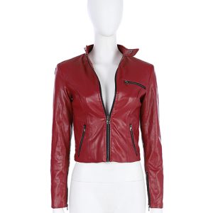 Biohazard Re 2 Claire Redfield Halloween Cosplay Costume Leather Jacket