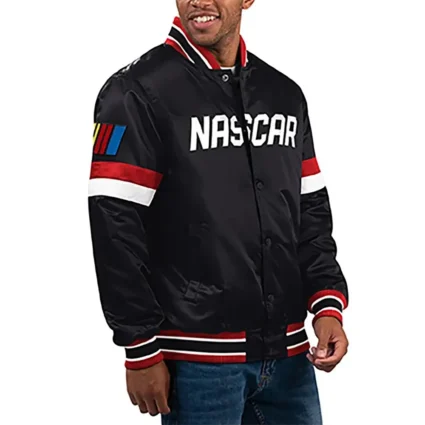Home Game NASCAR Black Satin Jacket