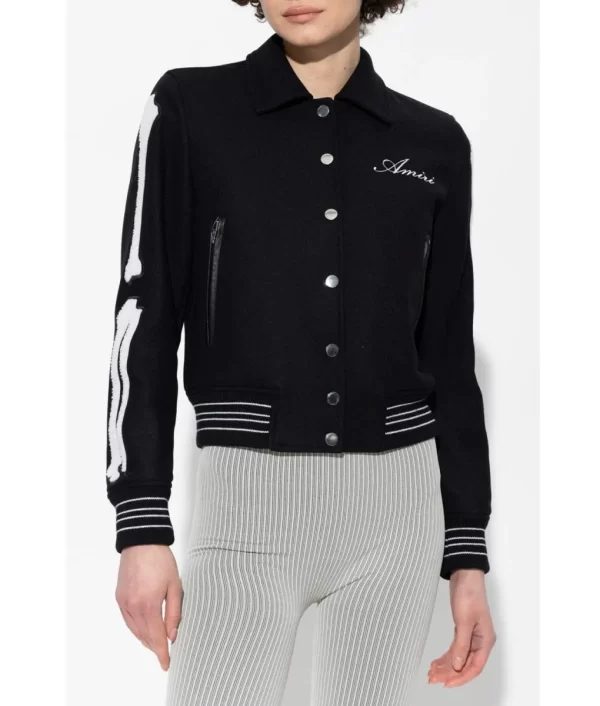 Black Women’s Amiri Wool Jacket