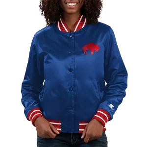 Buffalo Bills Full Count Royal Blue Satin Jacket