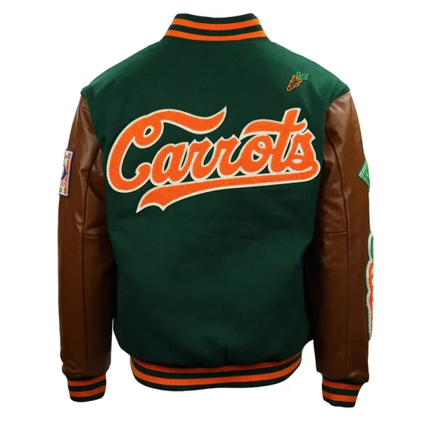 Carrots Arlington Heights Green and Brown Varsity Wool Jacket