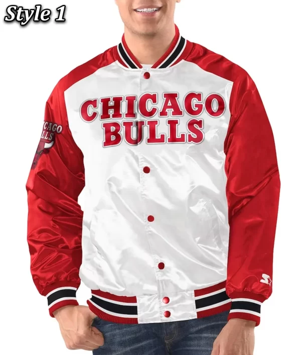 Chicago Bulls Renegade Varsity Satin Jacket