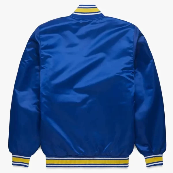 Classic Seattle Mariners Varsity Royal Satin Jacket