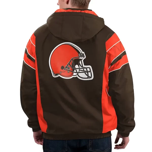 Cleveland Browns Home Team Brown Hoodie Jacket