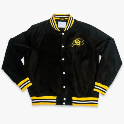 Colorado Buffaloes Vintage-Inspired Script Satin Bomber Jacket