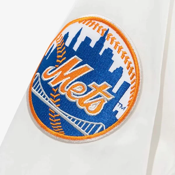 Cooperstown New York Mets Chrome White Jackets