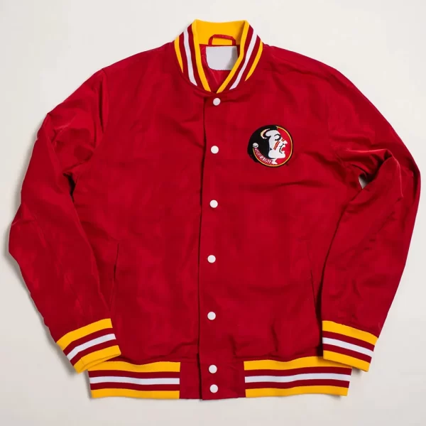 Florida State Seminoles Script Red Satin Jacket