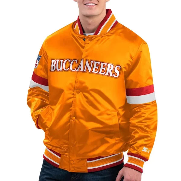 Home Game Tampa Bay Buccaneers Orange Satin Jacket