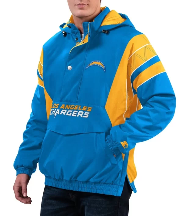 Home Team Los Angeles Chargers Blue Hoodie Jacket