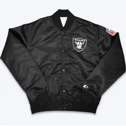 Ice Cube Los Angeles Raiders Black Bomber Jacket