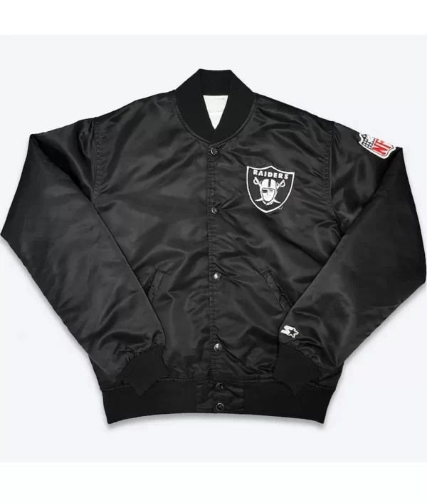 Ice Cube Los Angeles Raiders Black Bomber Jacket