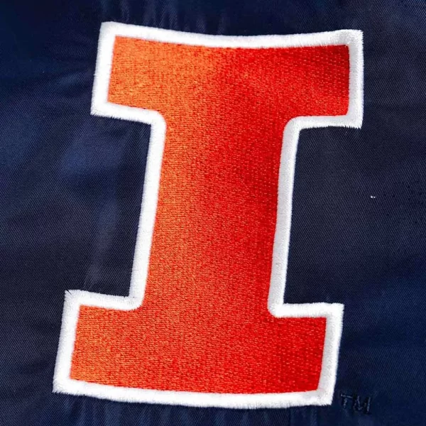 Illinois Fighting Illini Navy Script Bomber Jacket