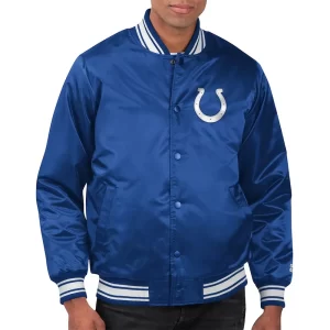 Indianapolis Colts Locker Room Royal Blue Satin Jacket