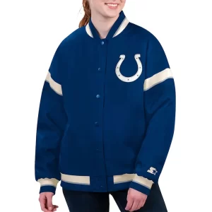 Indianapolis Colts Tournament Royal Blue Varsity Jacket