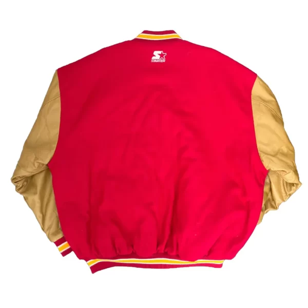 Kansas City Chiefs 90s Red & Tan Wool Varsity Jacket