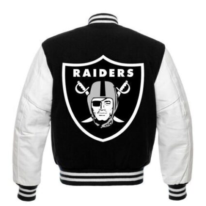 Letterman NFL Oakland Las Vegas Raiders Wool Varsity Jacket