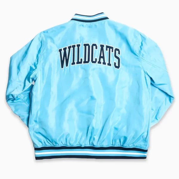 Light Blue Script Villanova Wildcats Satin Jacket