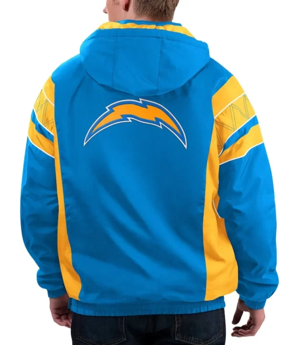 Los Angeles Chargers Home Team Half-Zip Hoodie Jacket