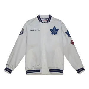 Maple Leaf Mitchell & Ness Men's City Satin Jacket