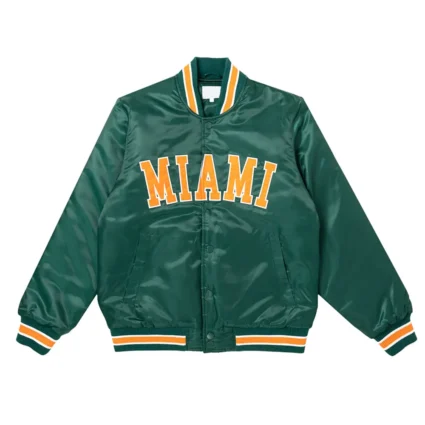 Miami All City Green Satin Jacket