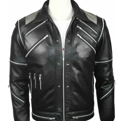 Michael Jackson Beat It Black Leather Jacket
