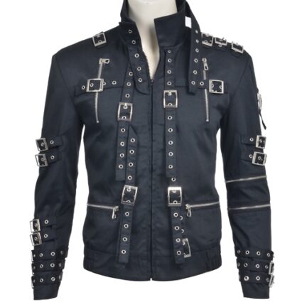 Michael Jackson Cosplay Costume Uniform Cloth Black Jacket