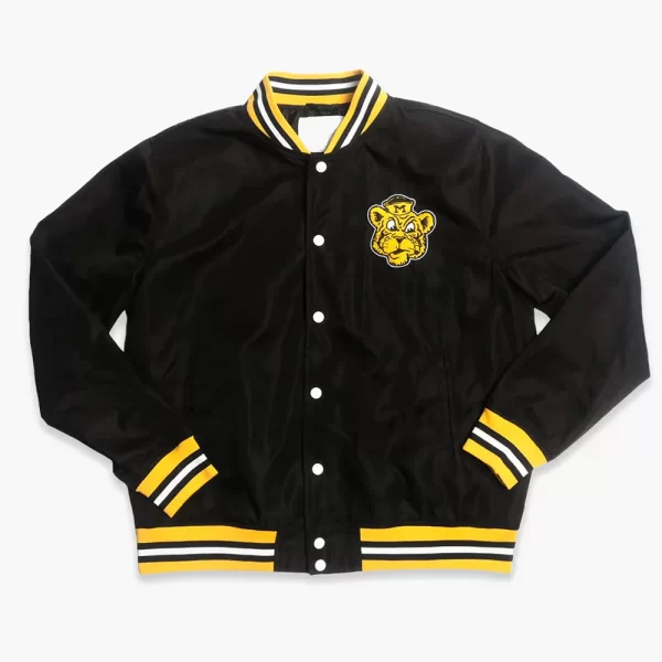 Missouri Tigers Vintage Mizzou Script Black Bomber Jacket