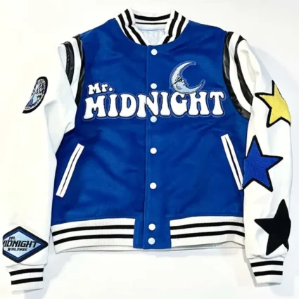 Mr. Midnight Under The Moon Wool Varsity Jacket