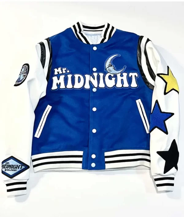 Mr. Midnight Under The Moon Wool Varsity Jacket