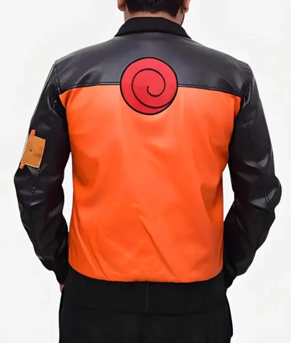 Naruto Shippuden Uzumaki Bomber Leather Jacket