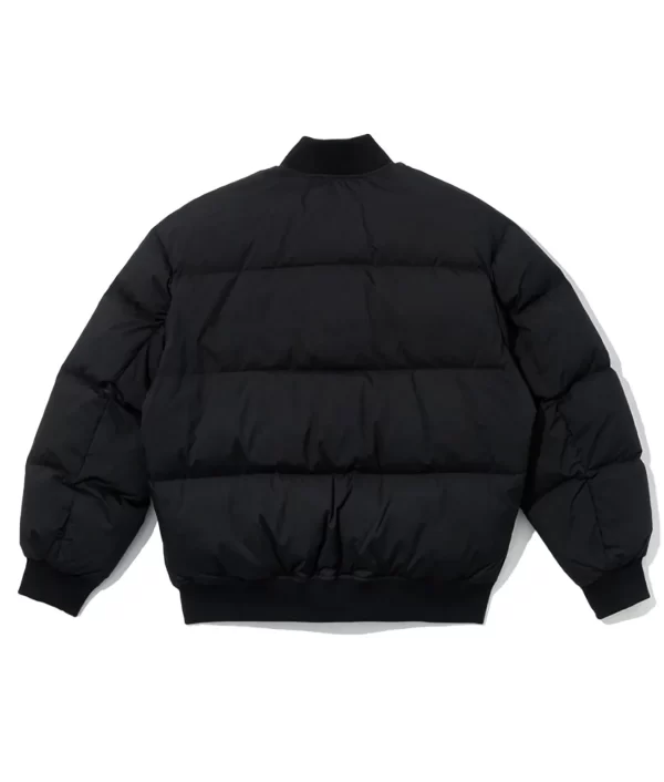 New York Yankees Black Full-Zip Puffer Jacket