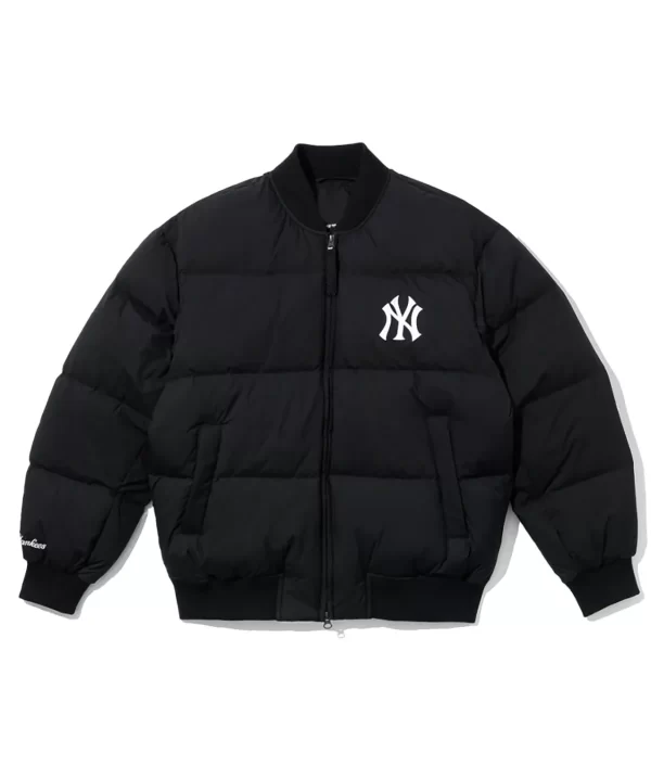 New York Yankees Black Puffer Jacket