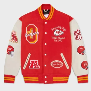 OVO Kansas City Chiefs Wool Varsity Jacket