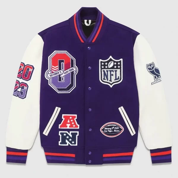 OVO Super Bowl LVIII Wool Varsity Jacket