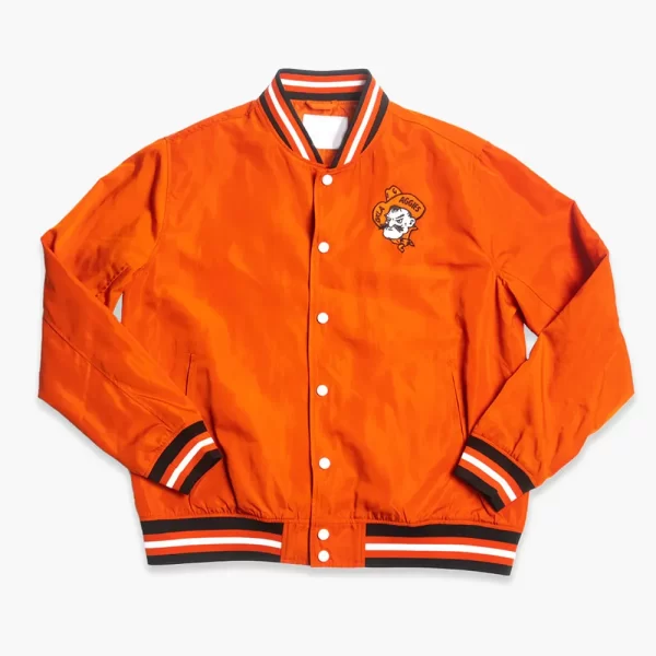 Oklahoma State Cowboys Vintage-Inspired Satin Orange Jacket