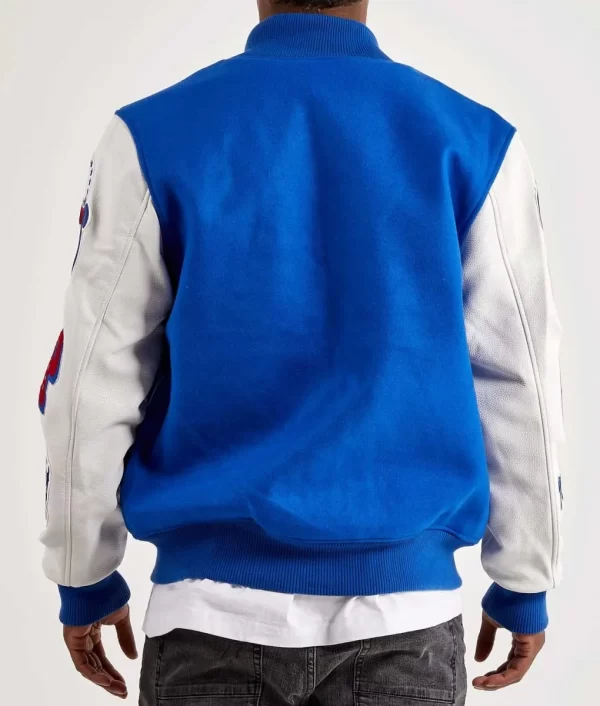 Philadelphia 76ers Mash Up Royal Varsity Wool Jacket