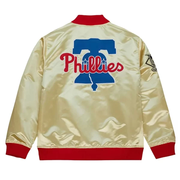 Philadelphia Phillies Gold OG 2.0 Lightweight Satin White Jacket