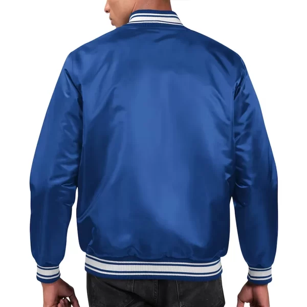 Royal Indianapolis Colts Locker Room Varsity Satin Jacket