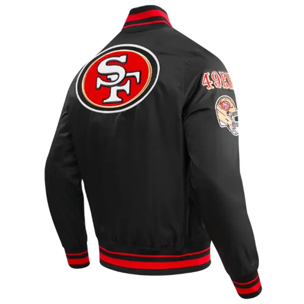 San Francisco 49ers Mashup Rib Satin Jackets