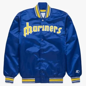 Seattle Mariners Classic Royal Blue Satin Jacket