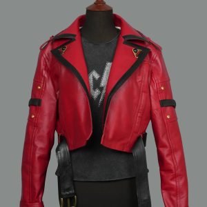 Sol Badguy Red Leather Zip Jacket