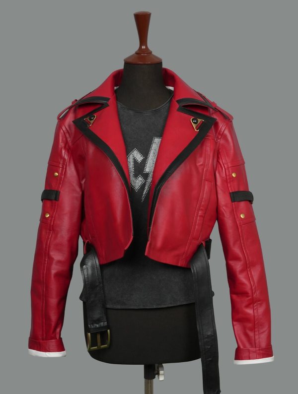 Sol Badguy Red Leather Zip Jacket