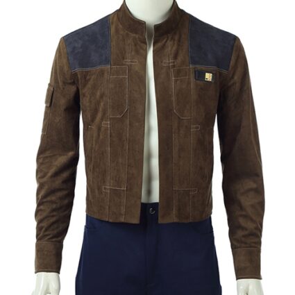 Star Wars Han Solo Brown Jacket Suit Halloween Cosplay Costume Jacket
