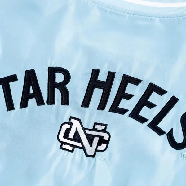 UNC Tar Heels Vintage Rameses Sky Blue Satin Jacket