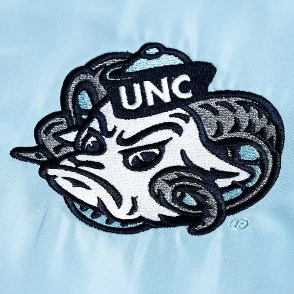 UNC Tar Heels Vintage Rameses Sky Blue Satin Jackets