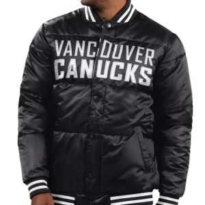 Vancouver Canucks Bronx Black Bubble Jacket